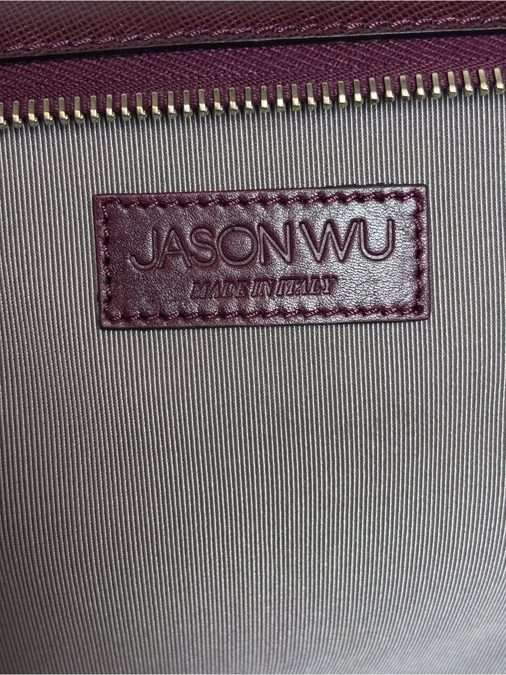 Jason Wu Daphne Smooth Burgundy Leather Luxury Shoulder Bag
